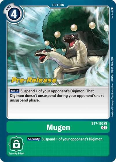 Mugen BT7-103 U Next Adventure Pre-Release Cards Digimon card