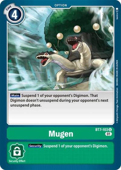 Mugen BT7-103 U Next Adventure Digimon card
