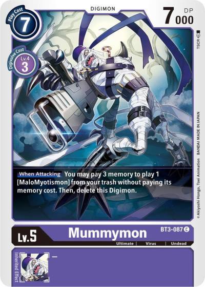 Mummymon BT3-087 C Release Special Booster 1.5 Digimon card
