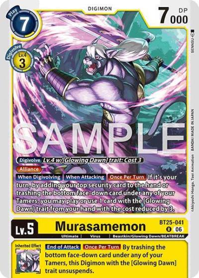 Murasamemon BT25-041 R Dual Revolution Digimon card