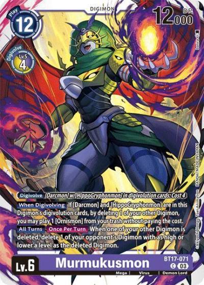 Murmukusmon BT17-071 C Secret Crisis Digimon card