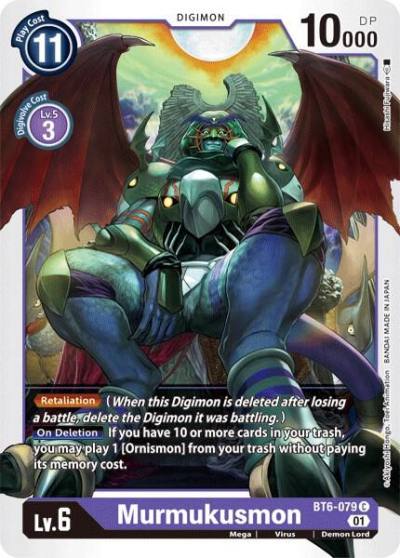 Murmukusmon BT6-079 U Double Diamond Digimon card