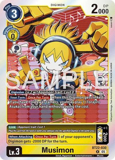 Musimon BT22-030 R Cyber Eden Digimon card