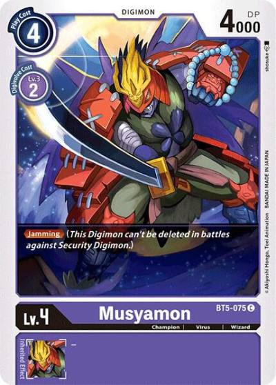 Musyamon BT5-075 C Battle of Omni Digimon card