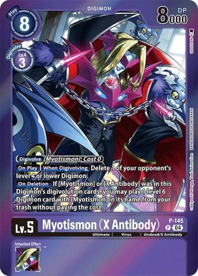 Myotismon X Antibody Reprint P-145 P Special Limited Set Digimon card