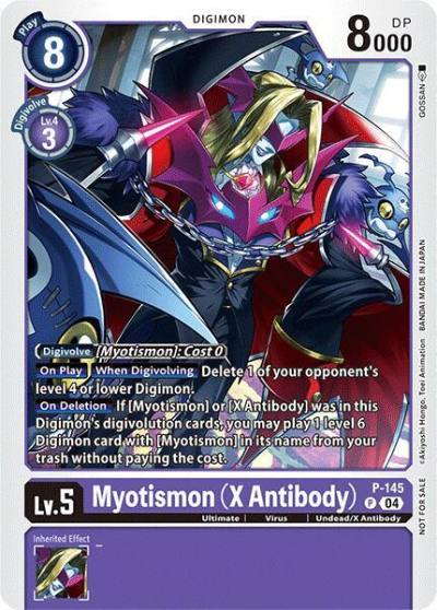 Myotismon X Antibody Store Tournament 2024 Jul Sep Participation Pack P-145 P Digimon Promotion Cards Digimon card