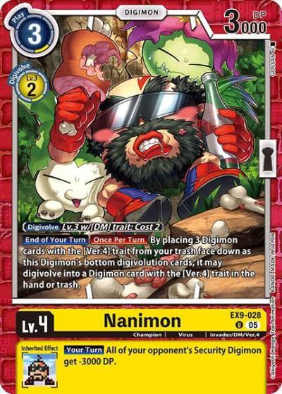 Nanimon EX9-028 U Versus Monsters Digimon card