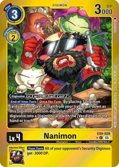 Nanimon Limited Foil EX9-028 U Versus Monsters Digimon card