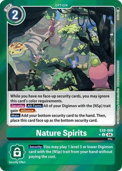 Nature Spirits Limited Foil EX8-069 U Chain of Liberation Digimon card