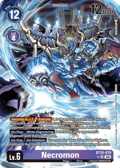 Necromon Alternate Art BT20-079 SR Release Special Booster 2.5 Digimon card