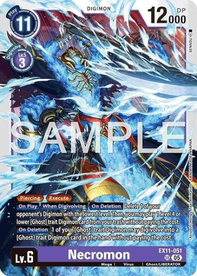 Necromon EX11-051 SR Dawn of Liberator Digimon card