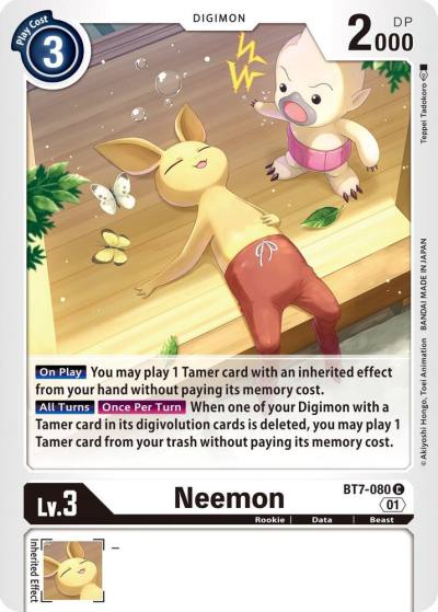Neemon BT7-080 C Next Adventure Digimon card