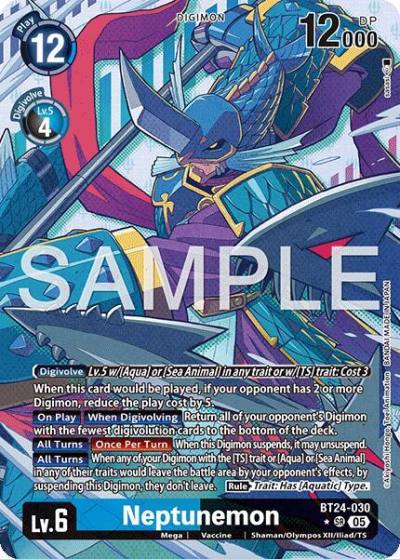 Neptunemon Alternate Art BT24-030 SR Time Stranger Digimon card