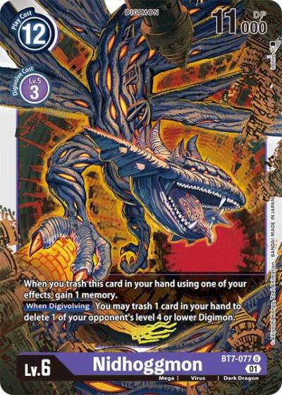 Nidhoggmon BT7-077 U Next Adventure Digimon card