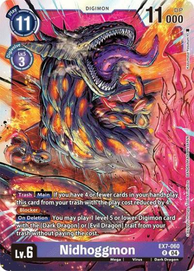 Nidhoggmon EX7-060 R Digimon LIBERATOR Digimon card