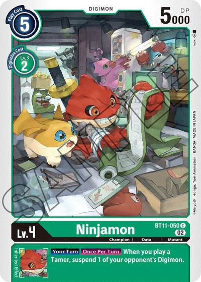 Ninjamon Foil BT11-050 C Dimensional Phase Digimon card