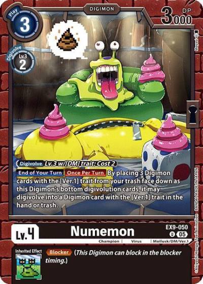 Numemon EX9-050 U Versus Monsters Digimon card
