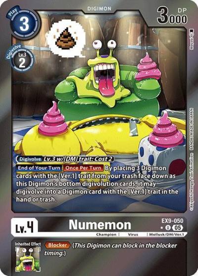 Numemon Limited Foil EX9-050 U Versus Monsters Digimon card