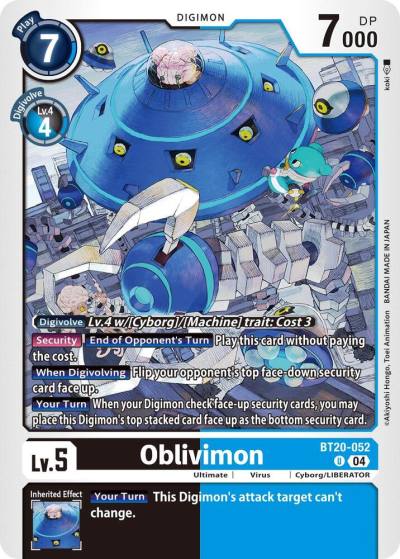 Oblivimon BT20-052 U Release Special Booster 2.5 Digimon card