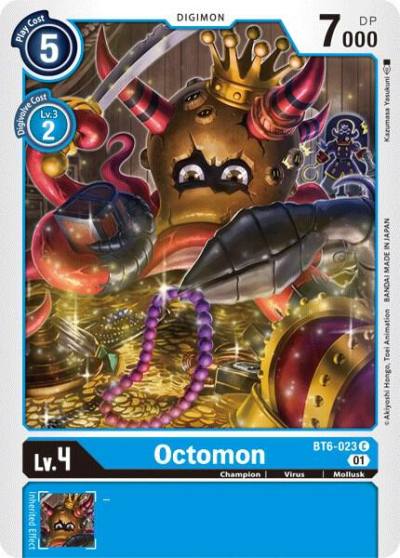 Octomon BT6-023 C Double Diamond Digimon card