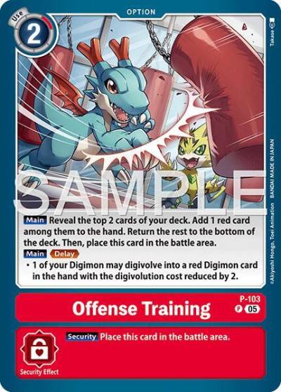 Offense Training Reprint P-103 P Advanced Booster Digimon Generation Digimon card