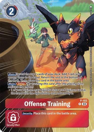 Offense Training Starter Deck 18 Exclusive P-103 P Digimon Promotion Cards Digimon card