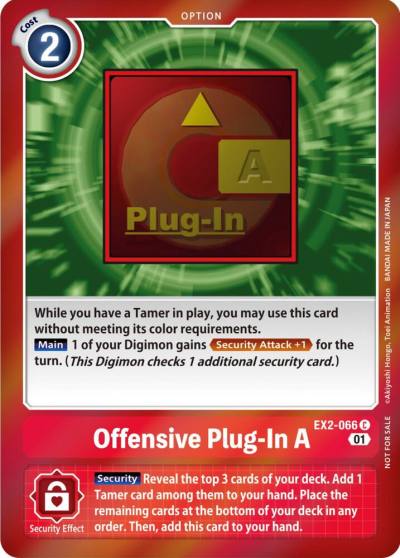 Offensive Plug In A Event Pack 4 EX2-066 C Digital Hazard Digimon card