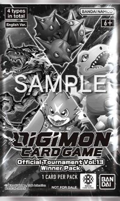 Official Tournament Vol13 Winner Pack  Digimon Promotion Cards Digimon card