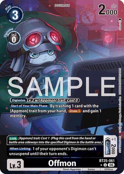 Offmon Full Art BT25-061 U Dual Revolution Digimon card