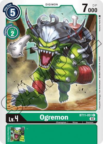 Ogremon BT11-051 C Dimensional Phase Digimon card
