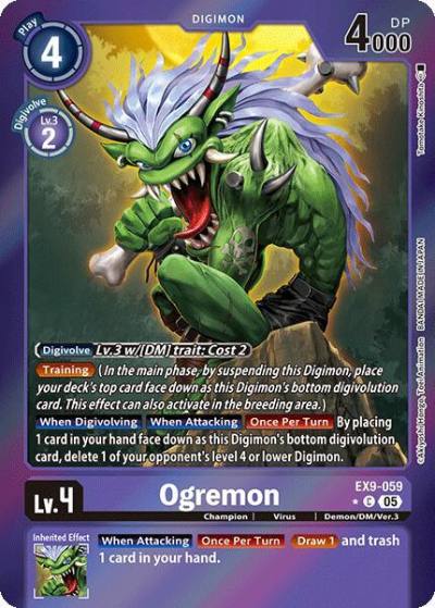Ogremon Limited Foil EX9-059 C Versus Monsters Digimon card