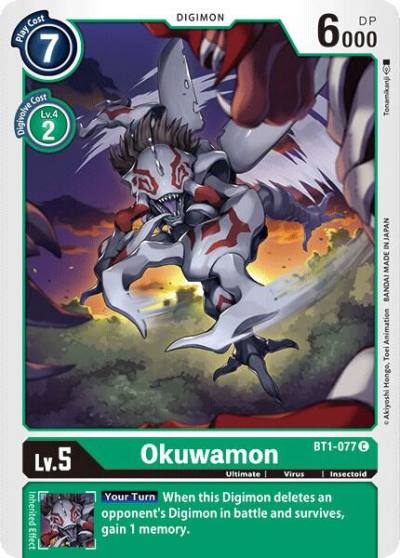 Okuwamon BT1-077 C Release Special Booster 1.0 Digimon card