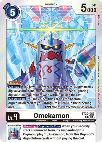 Omekamon BT20-083 R Release Special Booster 2.5 Digimon card