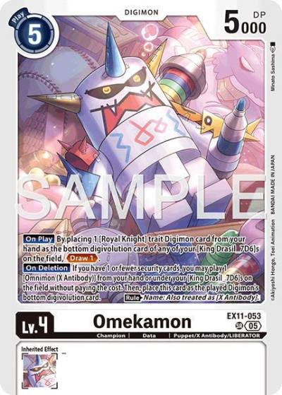Omekamon EX11-053 SR Dawn of Liberator Digimon card