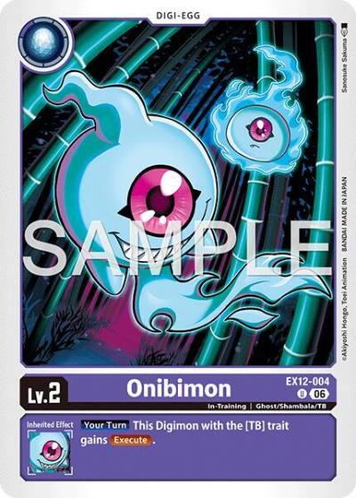 Onibimon EX12-004 U Digital World Shambala Digimon card