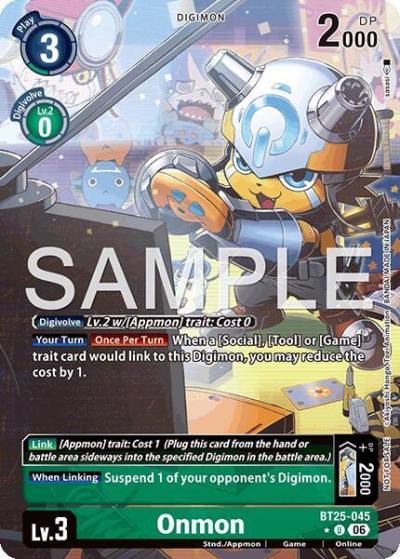 Onmon Full Art BT25-045 U Dual Revolution Digimon card
