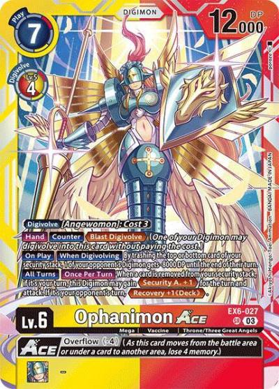 Ophanimon ACE EX6-027 SR Infernal Ascension Digimon card