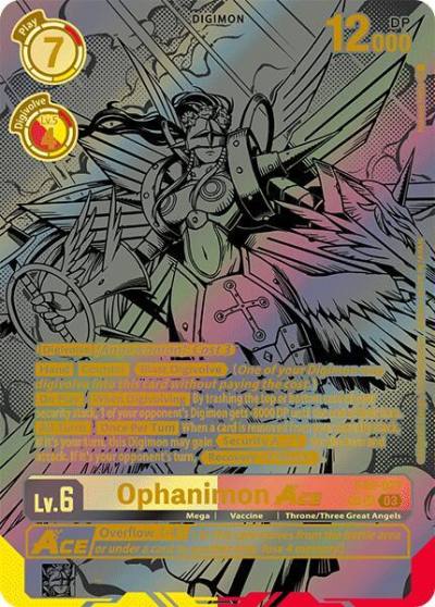 Ophanimon ACE Textured EX6-027 SR Infernal Ascension Digimon card