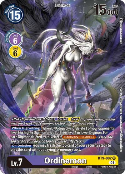 Ordinemon Alternate Art BT9-082 SR X Record Digimon card