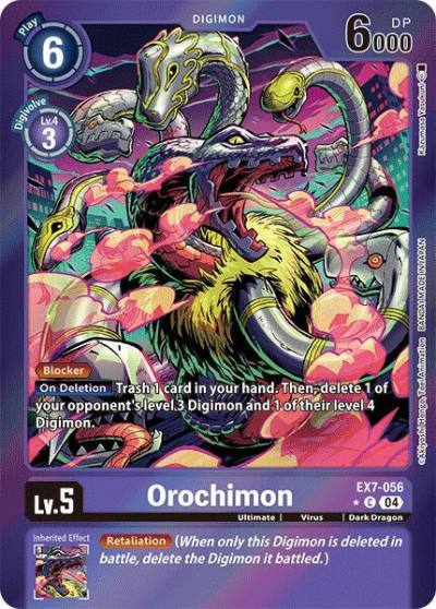 Orochimon Foil EX7-056 C Digimon LIBERATOR Digimon card