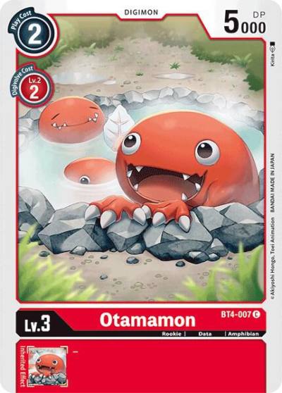 Otamamon BT4-007 C Great Legend Digimon card