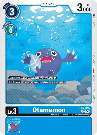 Otamamon EX7-015 U Digimon LIBERATOR Digimon card