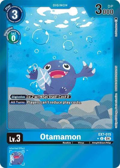 Otamamon Foil EX7-015 U Digimon LIBERATOR Digimon card