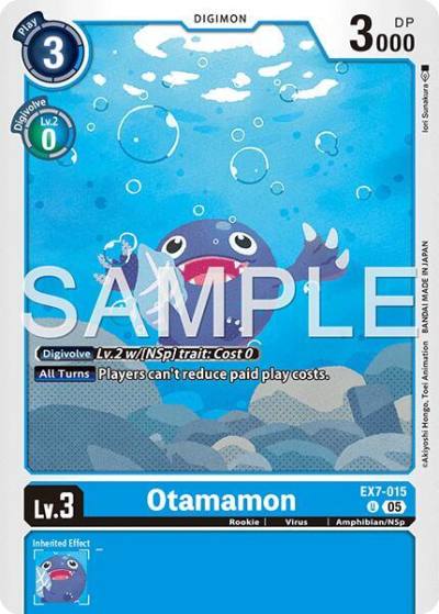 Otamamon Reprint EX7-015 U Advanced Booster Digimon Generation Digimon card