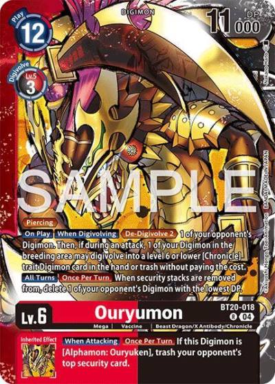 Ouryumon BT20-018 R Limited Card Pack -Final Crest- Digimon card