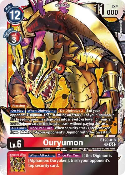 Ouryumon BT20-018 R Release Special Booster 2.5 Digimon card