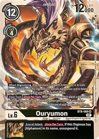 Ouryumon BT8-069 SR Revision Pack Cards Digimon card