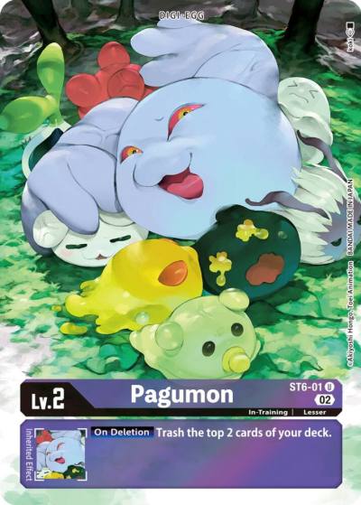 Pagumon Alternate Art ST6-01 U Starter Deck 14: Beelzemon Advanced Deck Set Digimon card