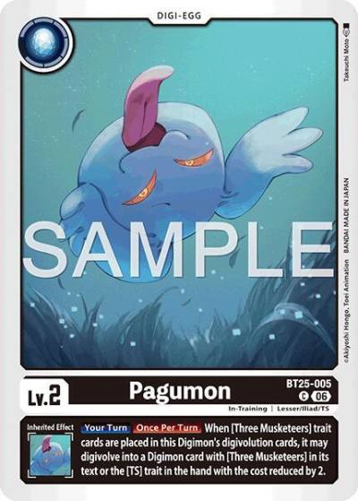 Pagumon BT25-005 C Dual Revolution Digimon card