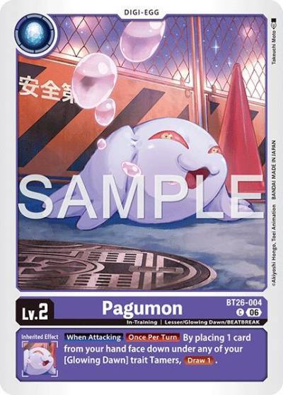 Pagumon BT26-004 C Timeless Bonds Digimon card